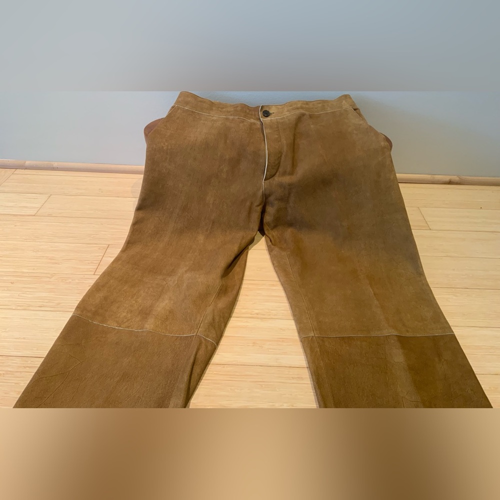 Hugo Boss Mens Italian Goat Suede pants